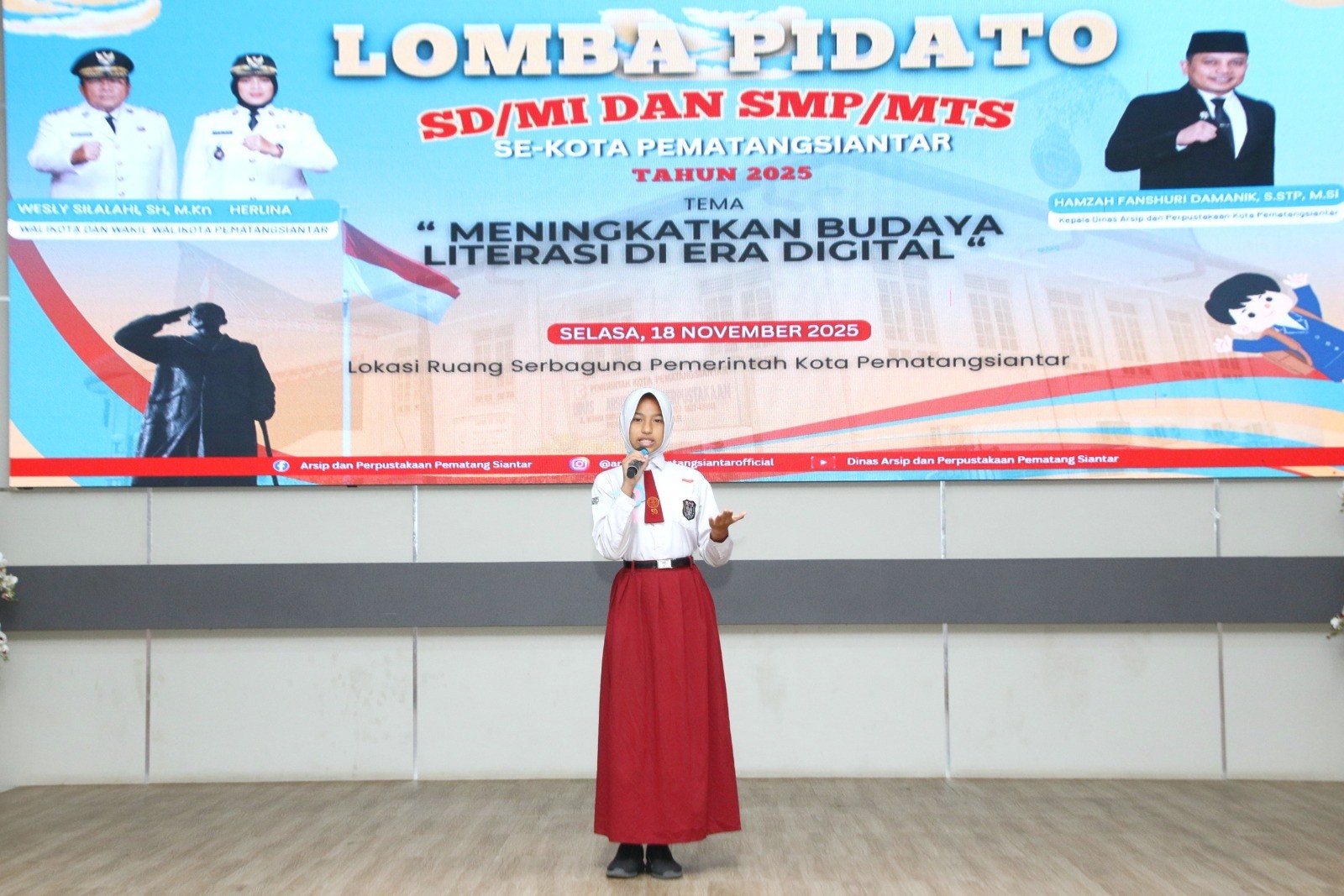 Lomba Pidato Tingkat SD/MI dan SMP/MTs se-Kota Pematangsiantar